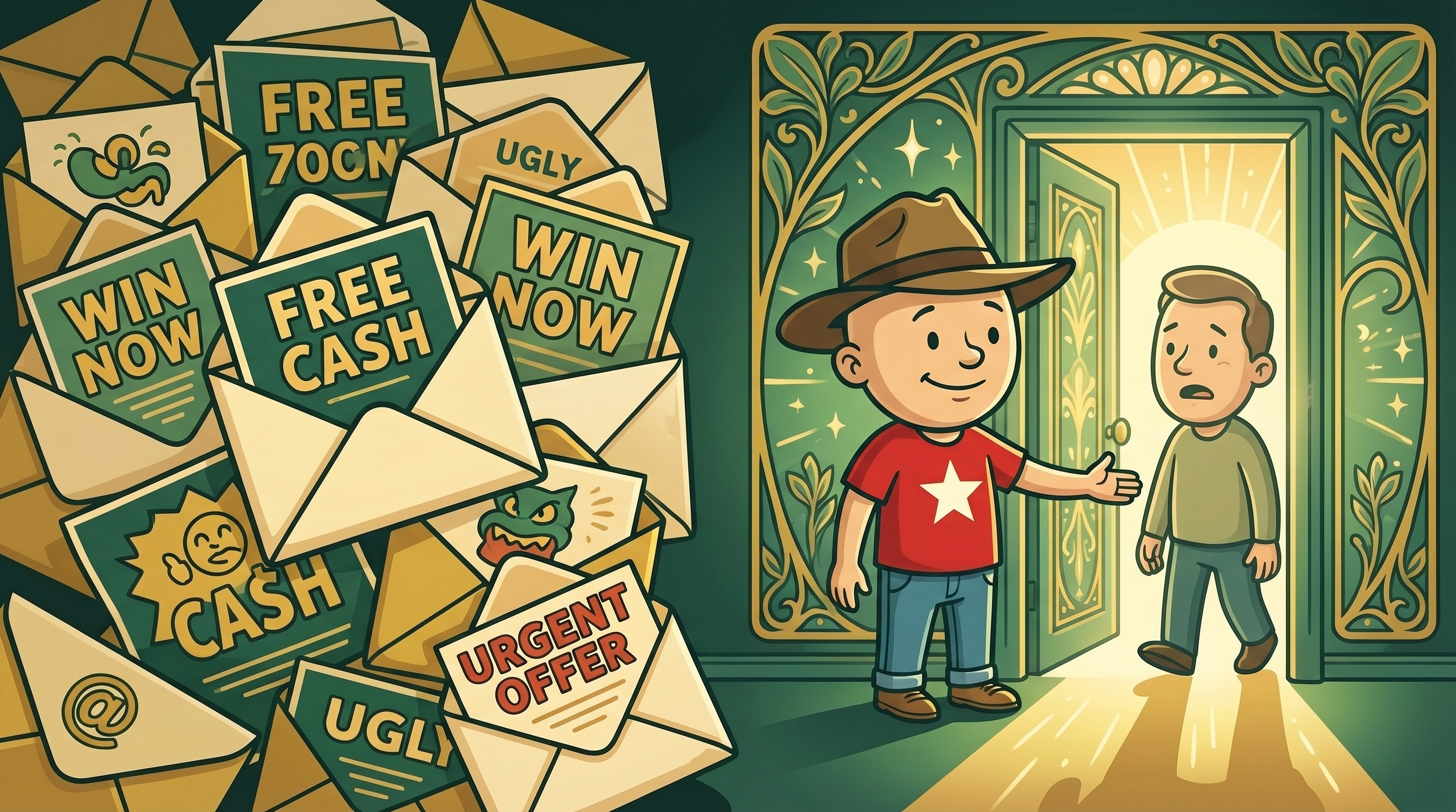 Spam inbox vs the portal